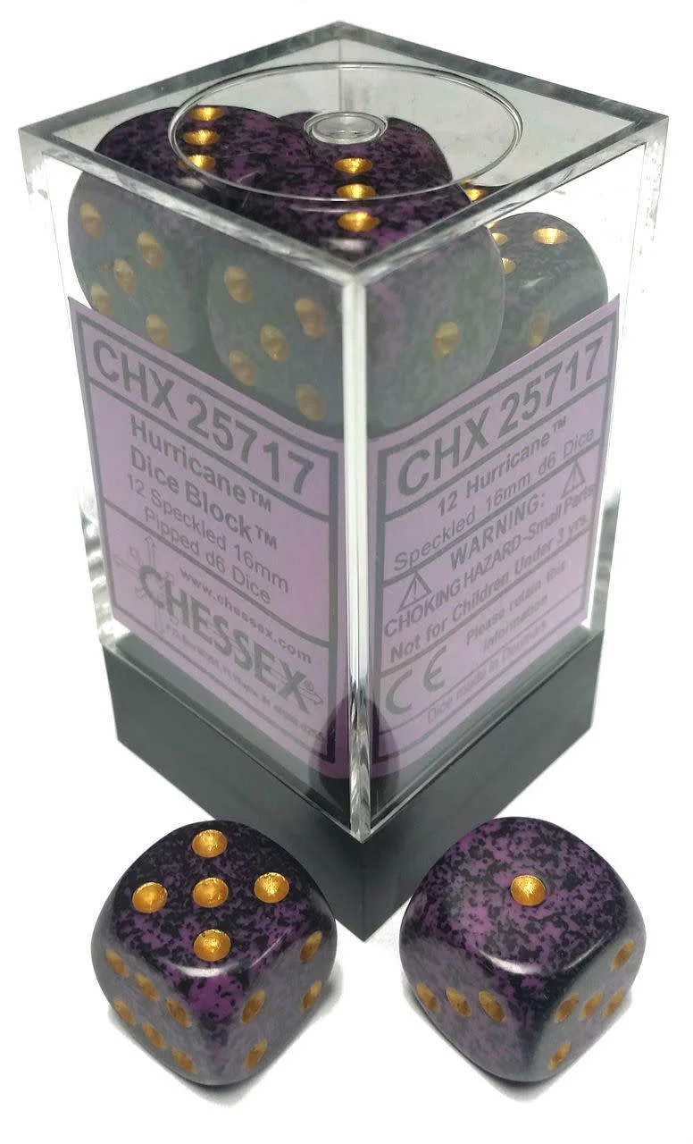 Chessex: Speckled Hurricane Set of 12 D6 Dice