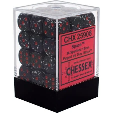 Chessex: Speckled Space Set of 36 D6 Dice