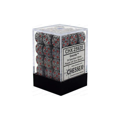 Chessex: Speckled Granite Set of 36 D6 Dice