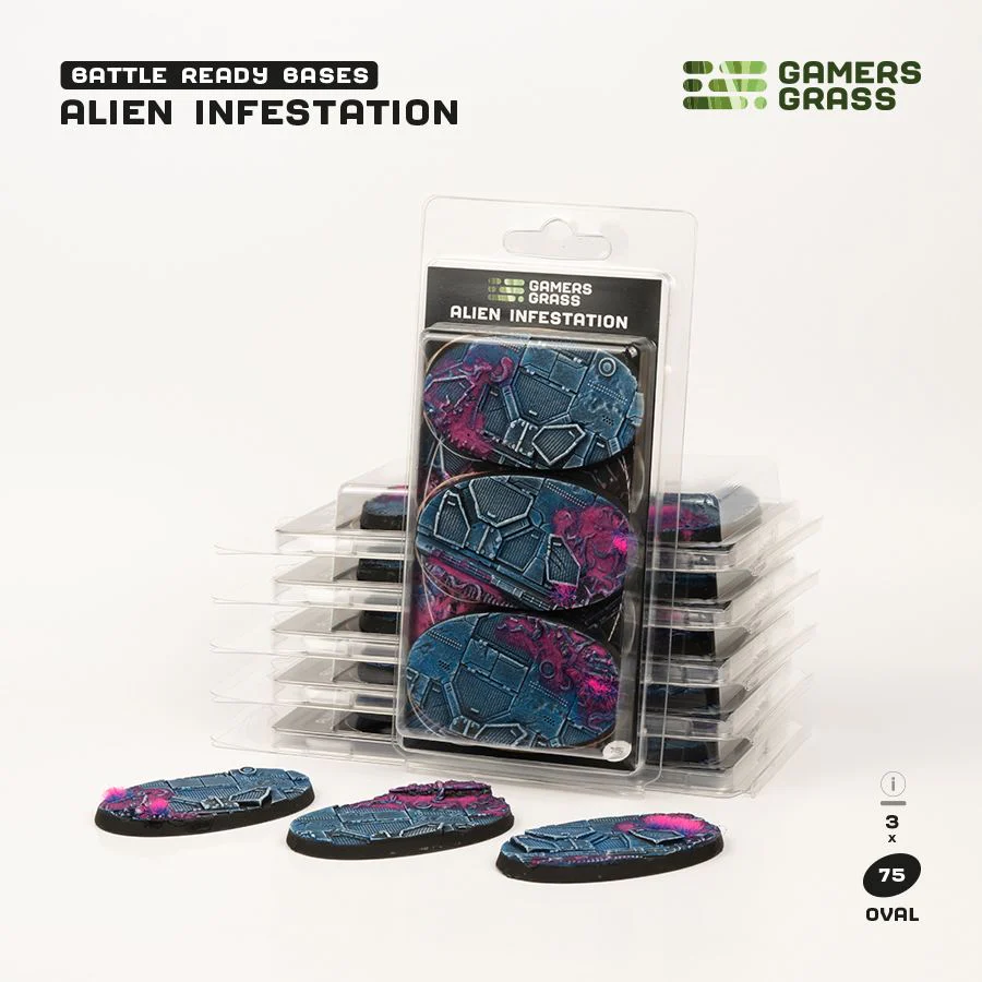 Gamers Grass: Alien Infestation - Oval 75mm (x3)