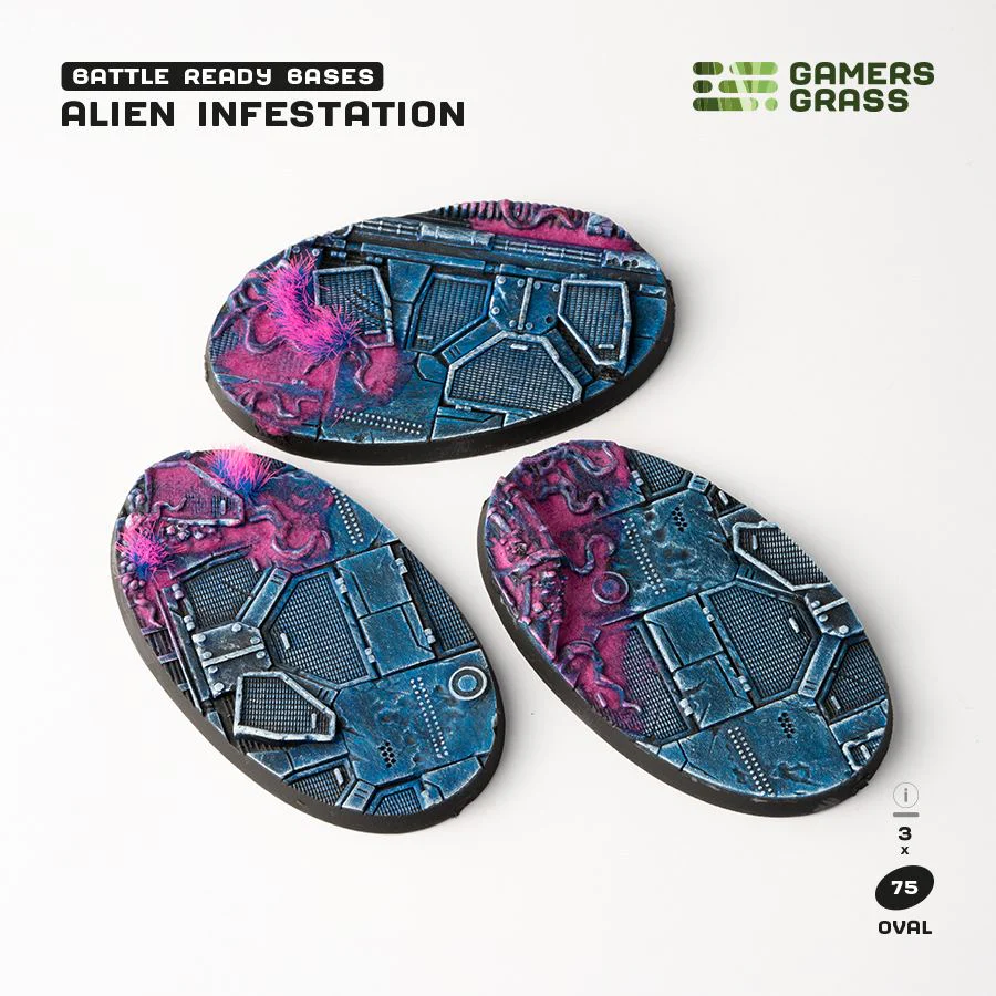 Gamers Grass: Alien Infestation - Oval 75mm (x3) - Image 2