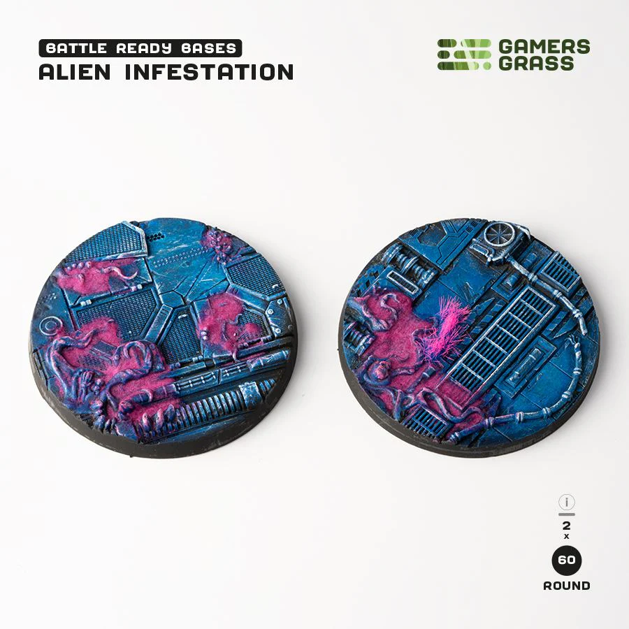 Gamers Grass: Alien Infestation - Round 60mm (x2) - Image 2
