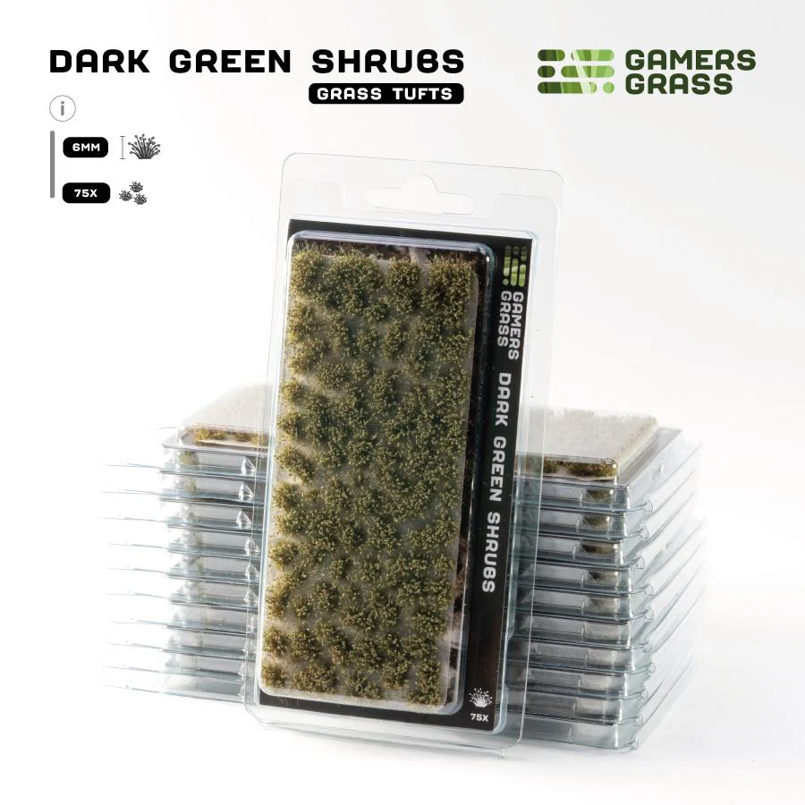 Gamers Grass: Dark Green Shrubs