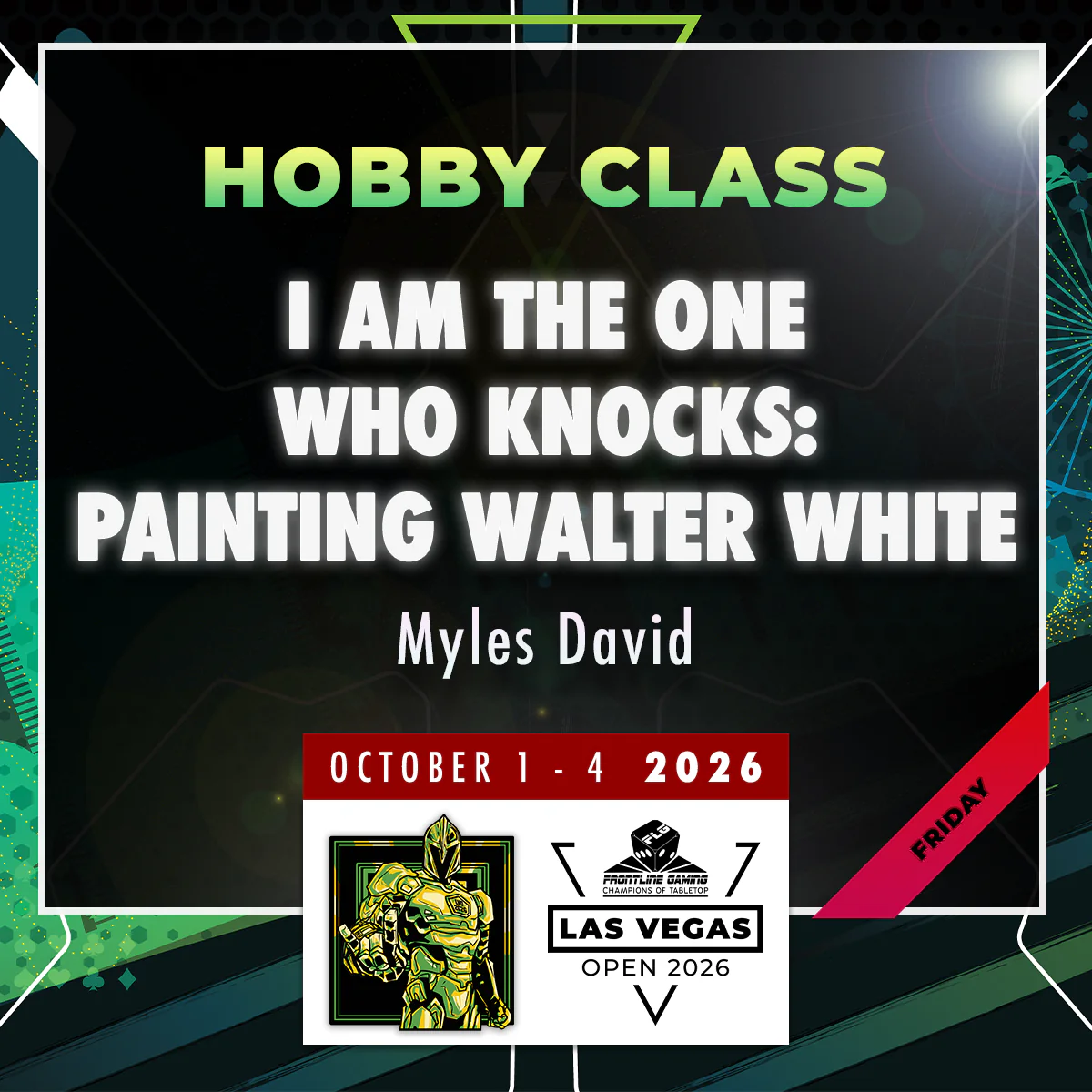 Myles David - I AM THE ONE WHO KNOCKS - Painting Walter White 4-Hour Bust - LVO 2026 Hobby Class